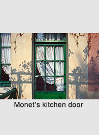 Photograph of Monet's door by Rick Steadry